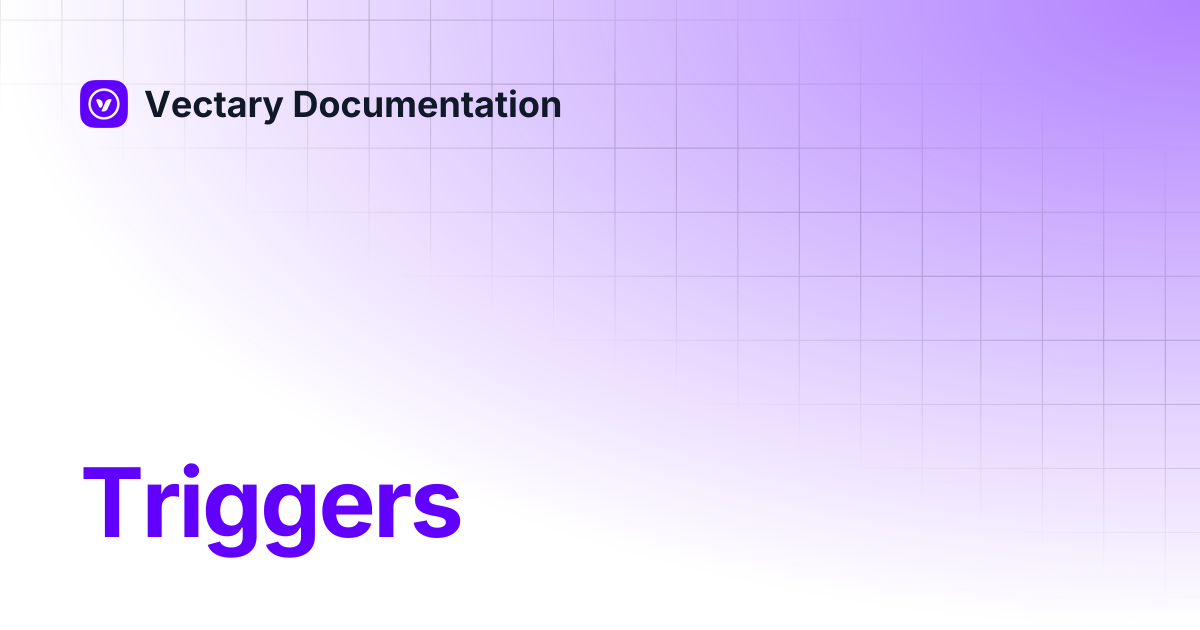 Triggers | Vectary Documentation